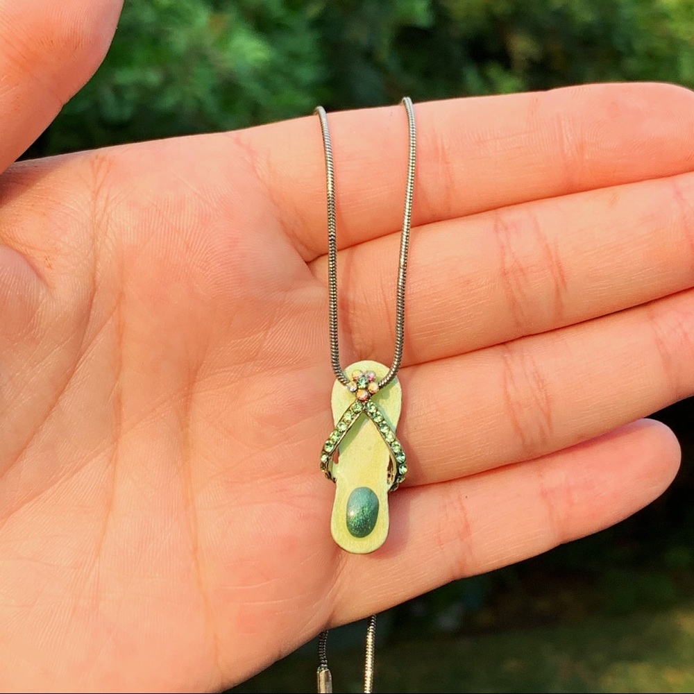 Green flip flop charm from the 90s